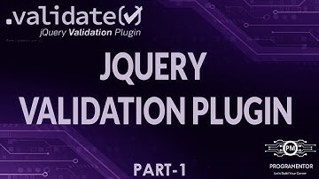 01 | jQuery Validation Plugin | Form Validation jQuery | jQuery Plugin | JavaScript (Hindi/Urdu)