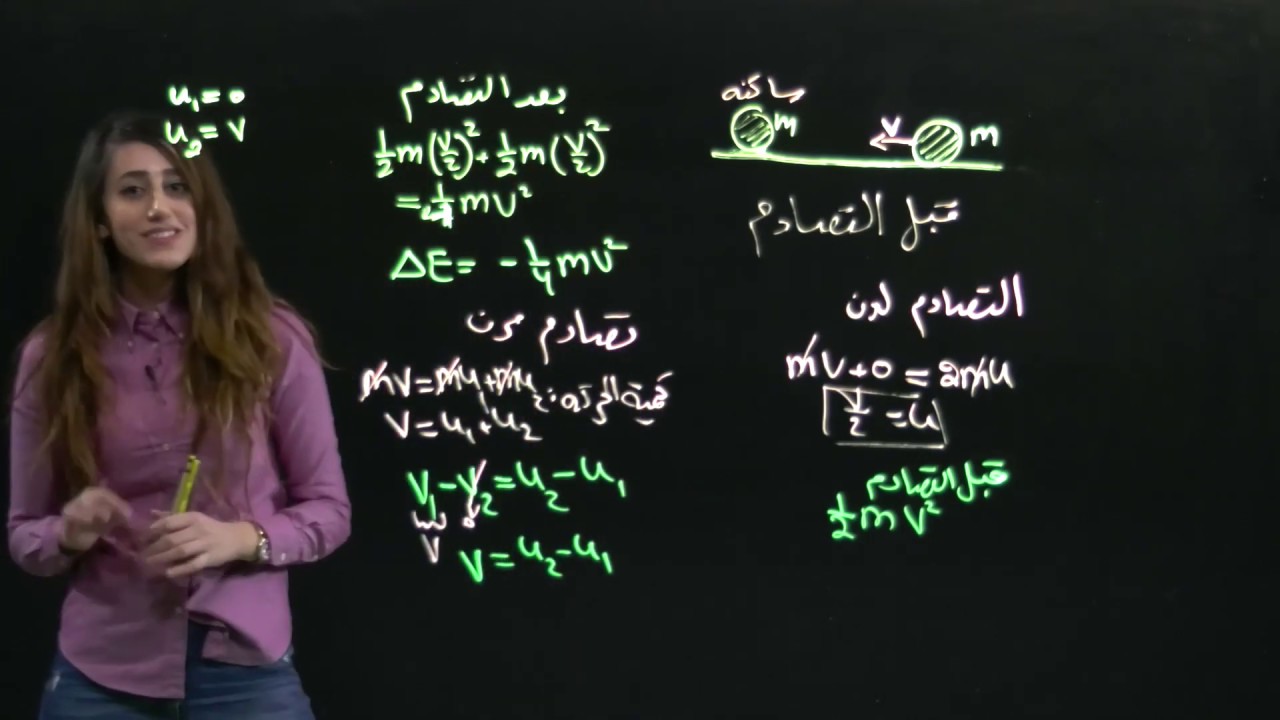 مثال لأنواع التصادمات