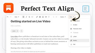 How to center text on Substack (Design Focus)