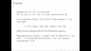 Subset Proof Example