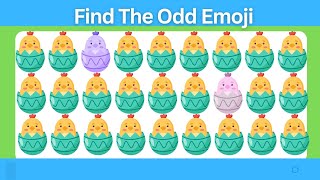 🐰Easter Fun! Test How Good Your Eyes ♥️| Emoji Challenge #findtheoddemojiout #spotthedifference