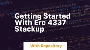 getting started with erc 4337 stackup