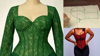 How to PROPERLY Draft An Armhole/Shoulder Corset Buster , Simple and Detailed /Corset Pattern /