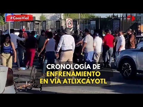 Cronología de enfrenamiento en Vía Atlixcáyotl de Puebla