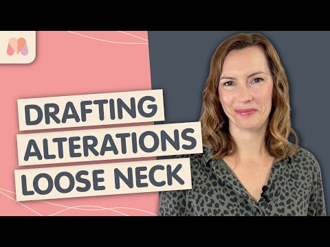 Pattern Drafting For Beginners Part 28 | Bodice Block Alterations | Front Neck Too Loose