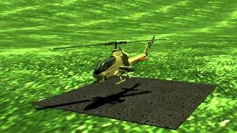 Animation lift helicopter simulation with 3ds max