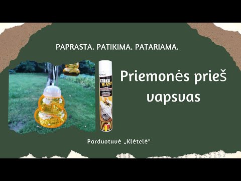 Video: Veiksmingos priemonės nuo vapsvų