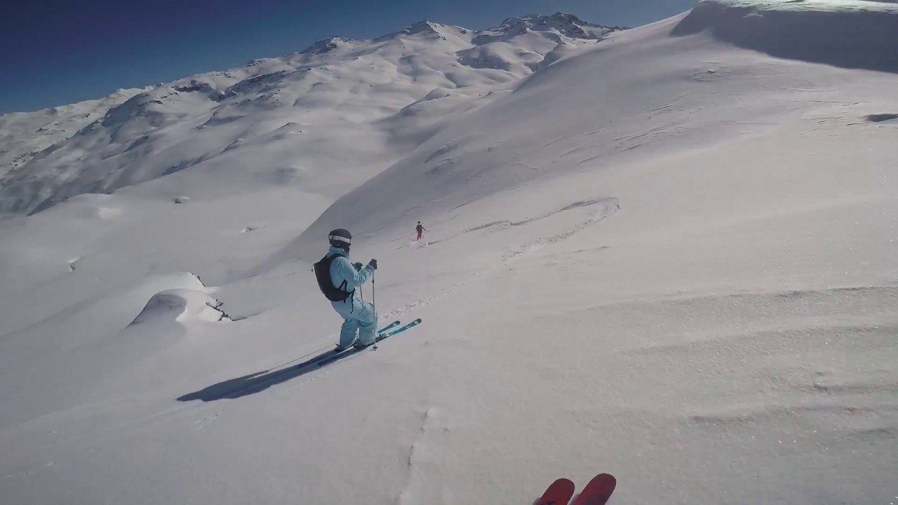 Les Menuires - Hors Piste - Lac du Lou depuis La Masse