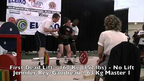 Jennifer Rey-Gaudreau at IPF 2012 Masters World Ch...