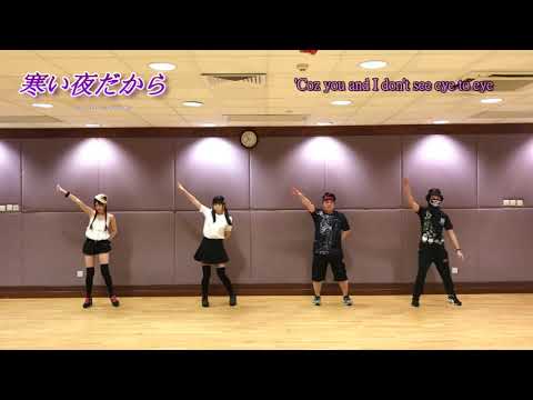 寒い夜だから... (Euro House Mix)  trf (Samui Yoru Dakara)Techpara/テクパラ 4人 ParaPara Eurobeat パラパラ 踊ってみた ダンス