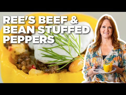 Ree Drummond's Beef and Bean Stuffed Peppers | The Pioneer Woman | Food Network