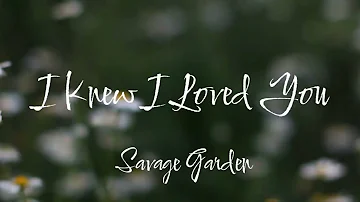 i knew i loved you/savage garden/lyrics
