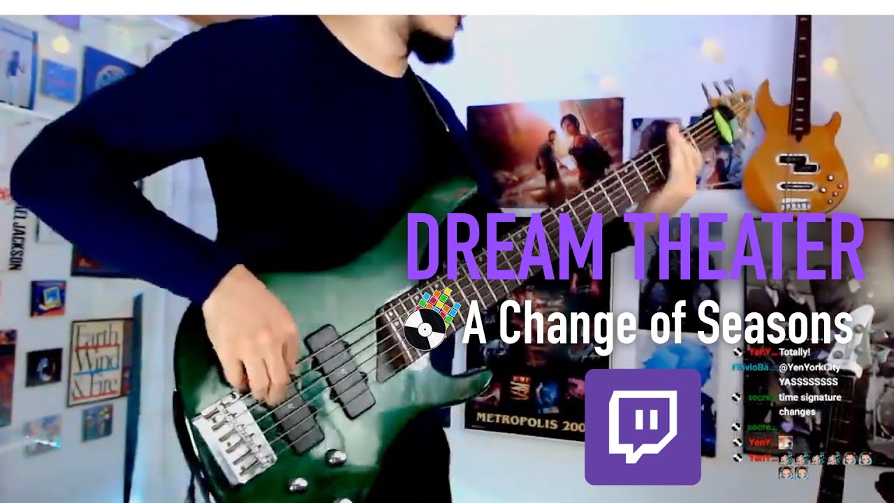 A CHANGE OF SEASONS snap from DREAM THEATER live at TWITCH 