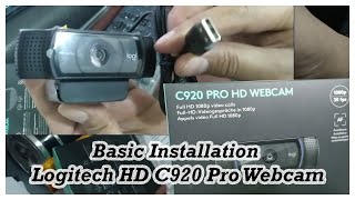 logitech c920 hd pro WebGuía de instalación de la cámara