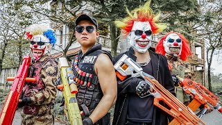 LTT Films : Seal xXx Nerf Guns Fight Criminal Group Tiger Mask Bandits Weapons Swat Nerf War