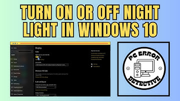 How to Turn On or Off Night Light in Windows 10