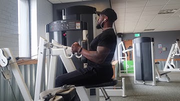 How to use seated row machine😃 with correct form and tempo 🏋