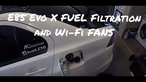 E85 Evo X Fuel filter and Wi-Fi switch fan control