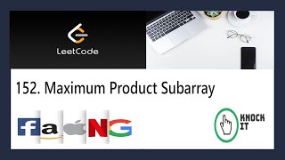 Leetcode Maximum Product Subarray Java solution