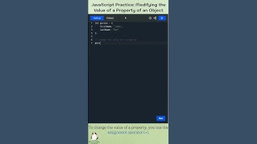 👩‍💻JavaScript Practice: Modifying the Value of a Property of an Object