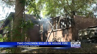Two kids dead after house fire in Lowndes County