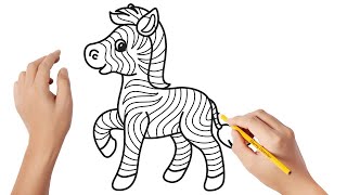 Como fazer desenho realista de zebra: 5 de 5 