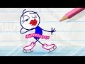 Pencilmate Thinks He Can Skate -in- ICING ON THE SKATE - Pencilmation Cartoons