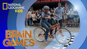 Backward Bike Challenge 🚴🏿‍♂️ | Brain Games