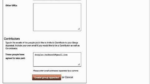Creating a Group Appraisal