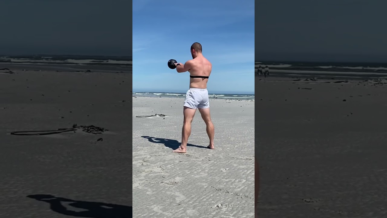 Kettlebell beach workout 