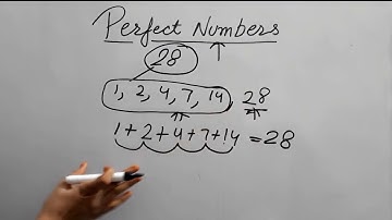 What is perfect Number||Perfect Number कौन से होते हैं।