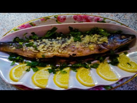 &#55356;&#57220;ЛОСОСЬ ЗАПЕЧЁННЫЙ В ДУХОВКЕ Вкусный и полезный лосось фаршированный.&#55356;&#57220;