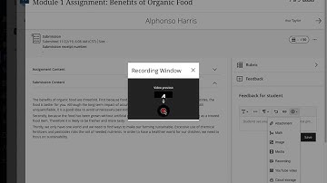Providing Audio or Video Feedback in Blackboard Ultra Course View