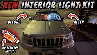 The BRIGHTEST Interior Light Kit for Jeep WJ Grand Cherokee
