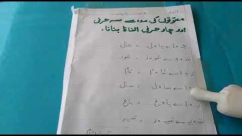 Grade Prep Urdu Lesson No 2