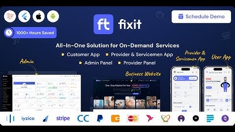 Fixit v1.0.11 - Multi Vendor On Demand, Handyman, Home service Flutter App with Admin Complete Sol..