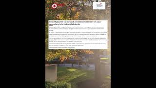 CANADA SCRAPS CO OP WORK PERMIT FOR INTERNATIONAL STUDENTS