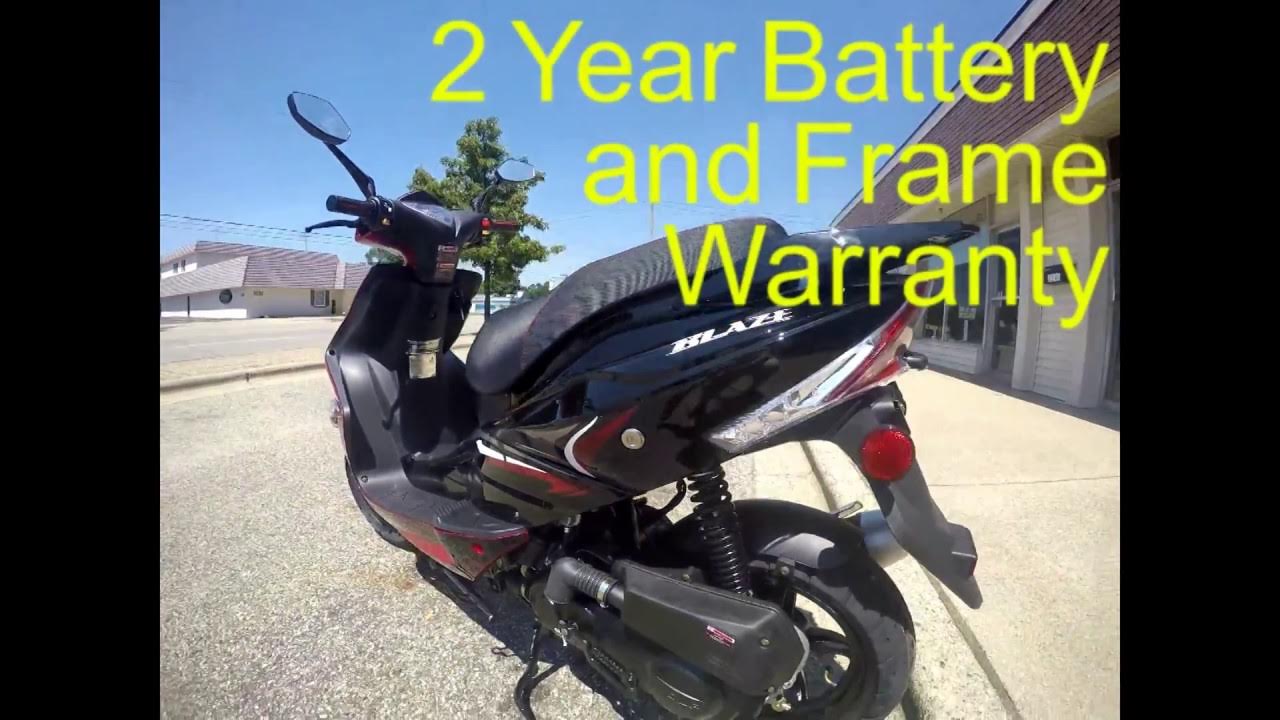 Grand Rapids Scooter Michigan Mopeds Presents the WOLF BLAZE 50 YouTube