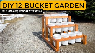 DIY 5 Gallon Bucket Garden | Full CutList and StepByStep Build