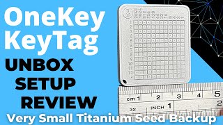 OneKey KeyTag: Titanium Recovery Seed Backup (Like TinySeed) BIP39 Mnemonic Metal (Great with Krux)