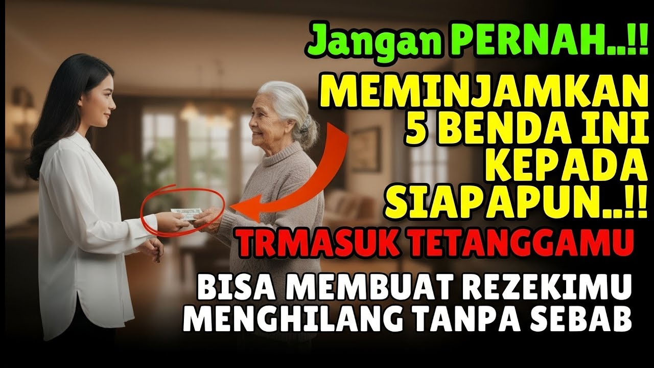 JANGAN PERNAH MEMINJAMKAN 5 BENDA INI KEPADA SIAPAPUN ❗ Rezeki Bisa Tertutup