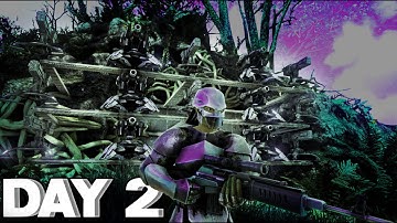 How We Made Our Cave UNRAIDABLE! Day 2! Building Our HUGE Base!-ep.2 - Ark PvP