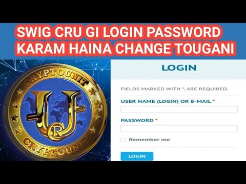 NEEW CryptoUnit CRU ,Can We Change login Password and Email (Manipuri)