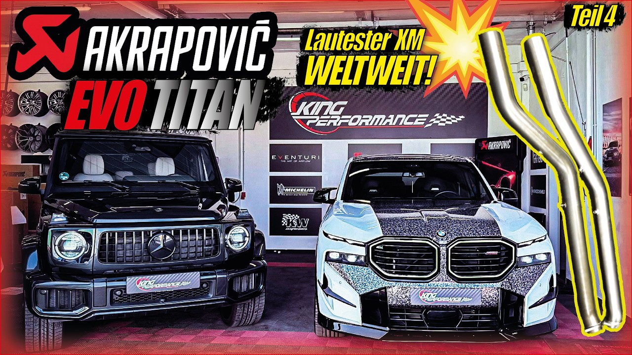 OPF OFF !!! WORLDWIDE LOUDEST ! AKRAPOVIC EVO TITAN EXHAUST Abgasanlage passend für BMW XM V8 G09