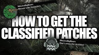 COD Ghosts: How to get the Classified Patches (Don't cross the streams! & Messin' with Sasquatch)