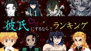 鬼滅の刃 男性キャラ 彼氏にするなら ランキング1位 5位 Youtube
