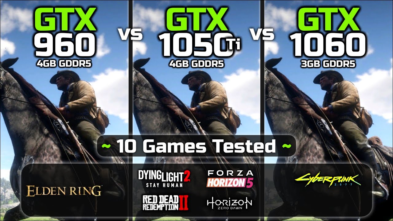 GTX 960 4GB vs GTX 1050 Ti vs GTX 1060 3GB | Games Tested YouTube