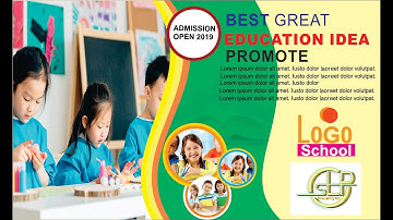 How to Make School Brochure Design In CorelDraw X7 | Creating School Banner Design full course