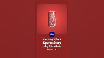 3D-LOOKING ANIMATED SODA CAN | Adobe After effects #motiongraphics #aftereffects