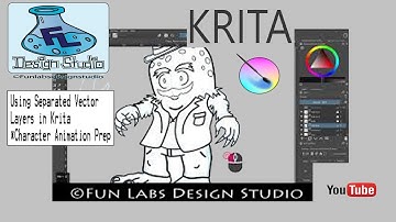 How to use Separated Vector Layers in Krita For Character Animation.